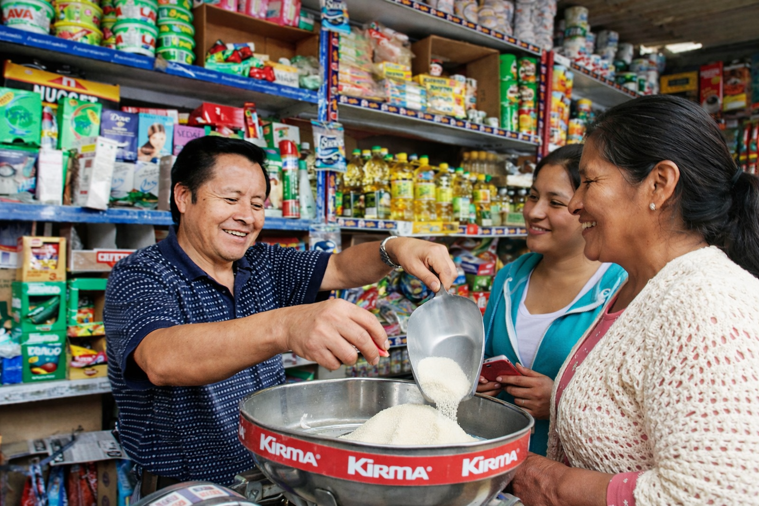 Gente confiando en Perú